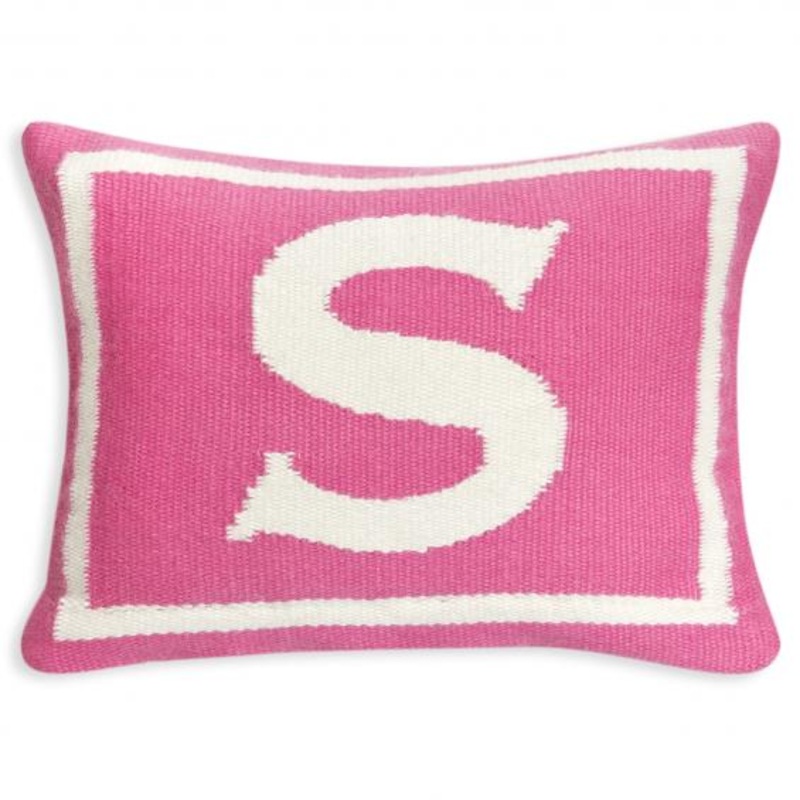 Jonathan Adler Junior Letter S Pillow in Pink