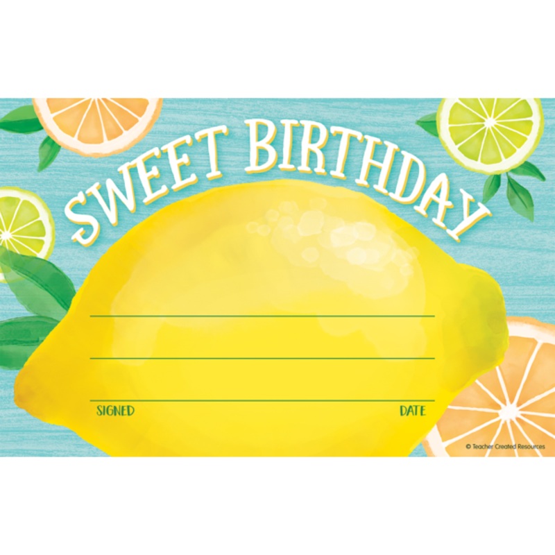 Lemon Zest Sweet Birthday Awards(C)