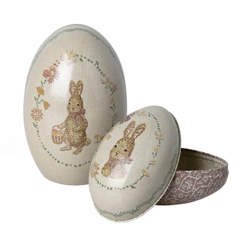 Metal Easter Egg Set Rose