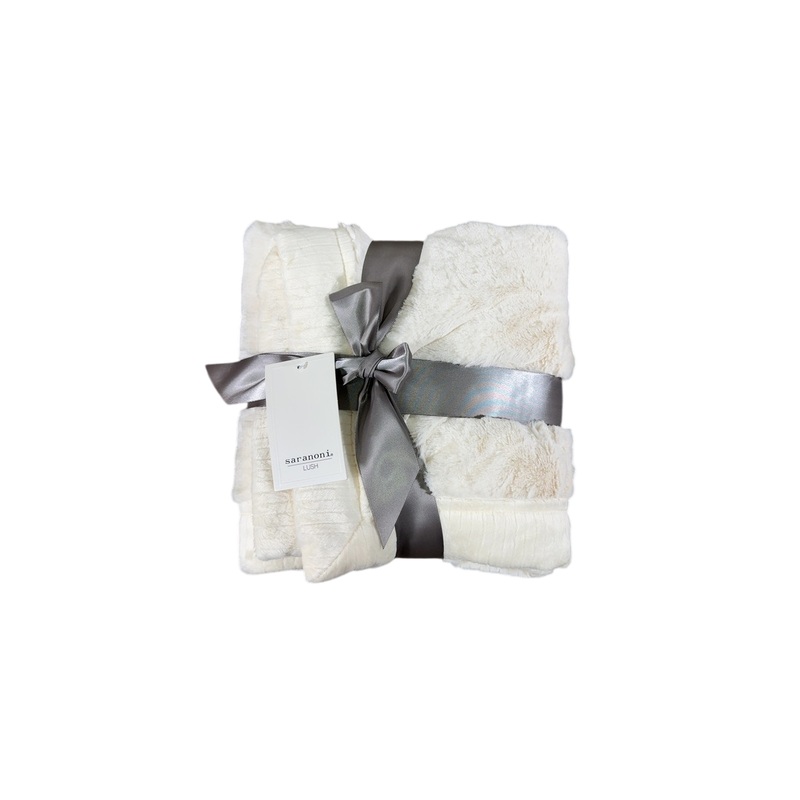 Saranoni Extra Large Lush Blanket, Natural