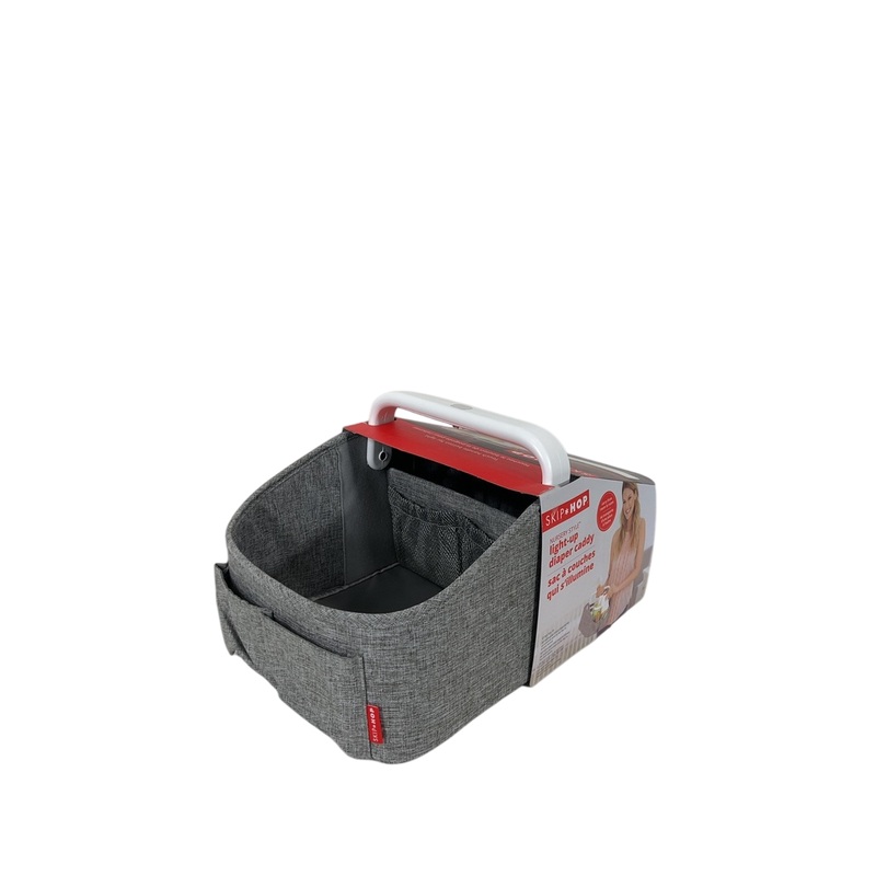 Skip Hop Light Up Diaper Caddy, Heather Grey