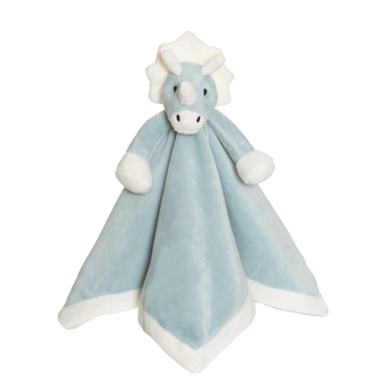 Teal Dino Baby Blankie Lovey