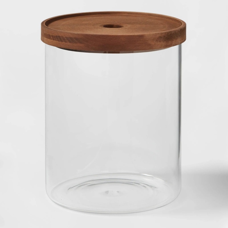 105oz Glass Storage Canister with Wood Lid – Threshold