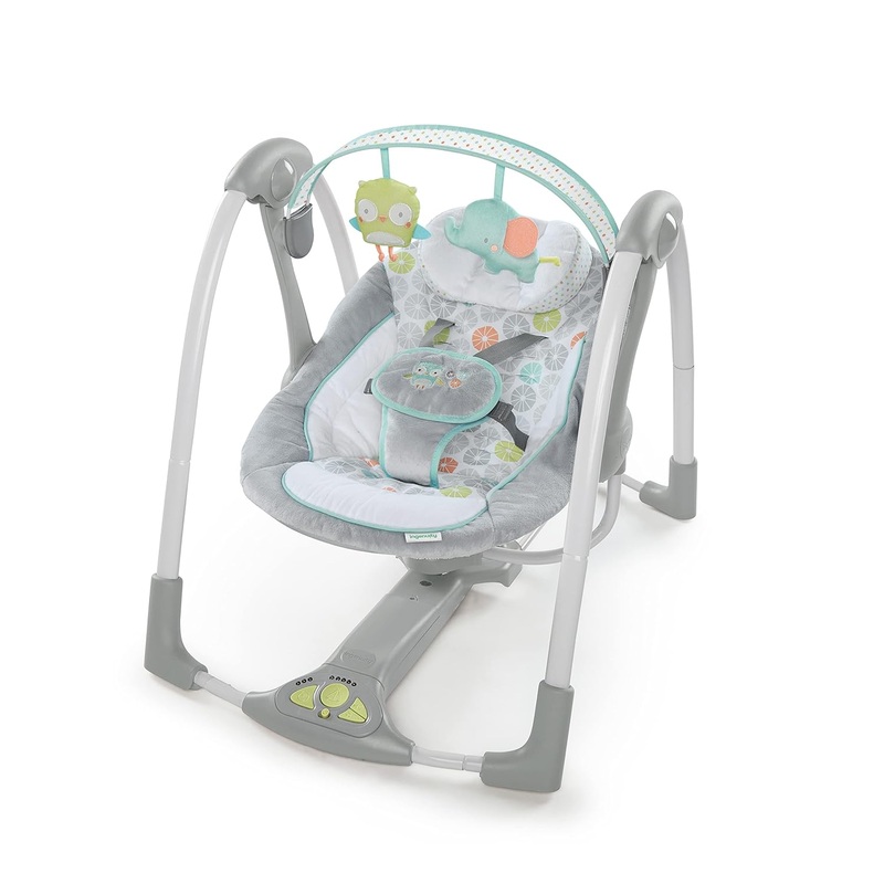 Ingenuity Swing ‘n Go Portable Swing, Hugs & Hoots