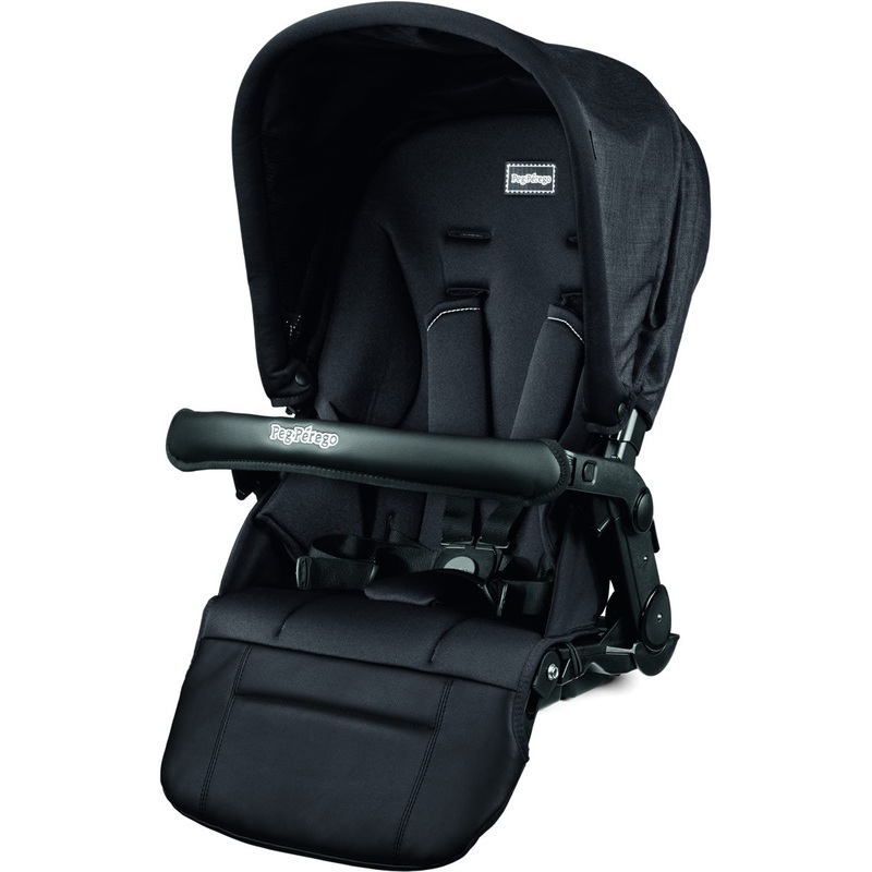 Peg Perego Pop-Up Seat for Team, Duette & Triplette Strollers – Onyx