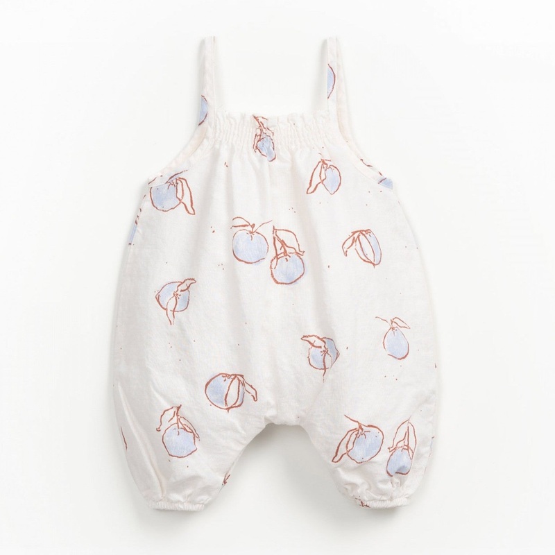 Play Up – Cotton Linen Sleeveless Romper – Fruit