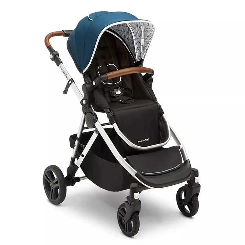 Single-To-Double Stroller 2.0 – Sea Windowpane (Floor Model)