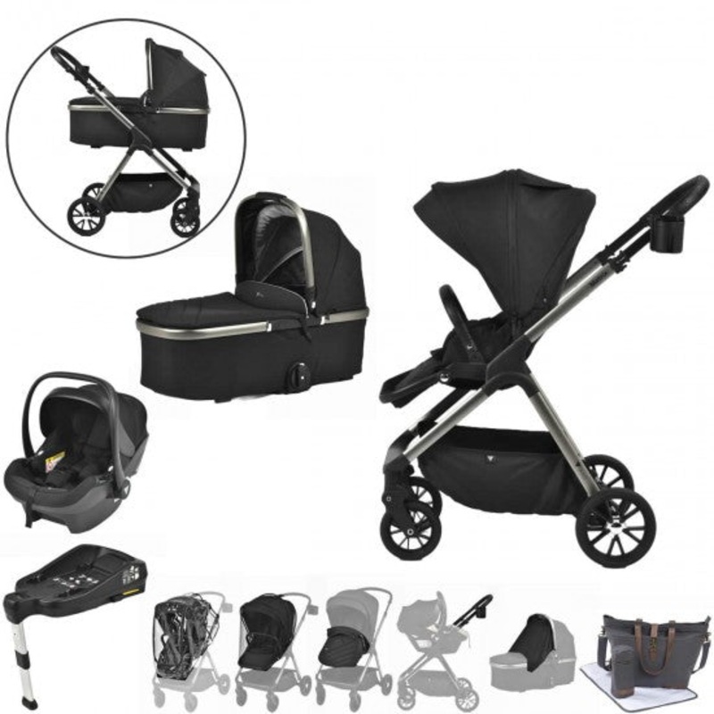 Viano Matrix 3 in 1 Travel System + Isofix Base  Charcoal