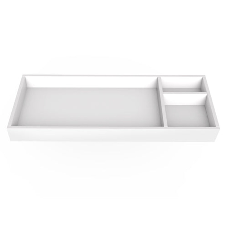 45″ White Changing Tray