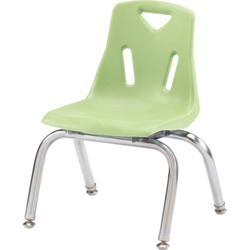 Berries Stacking Chair with Chrome-Plated Legs – 10″ Ht – Key Lime