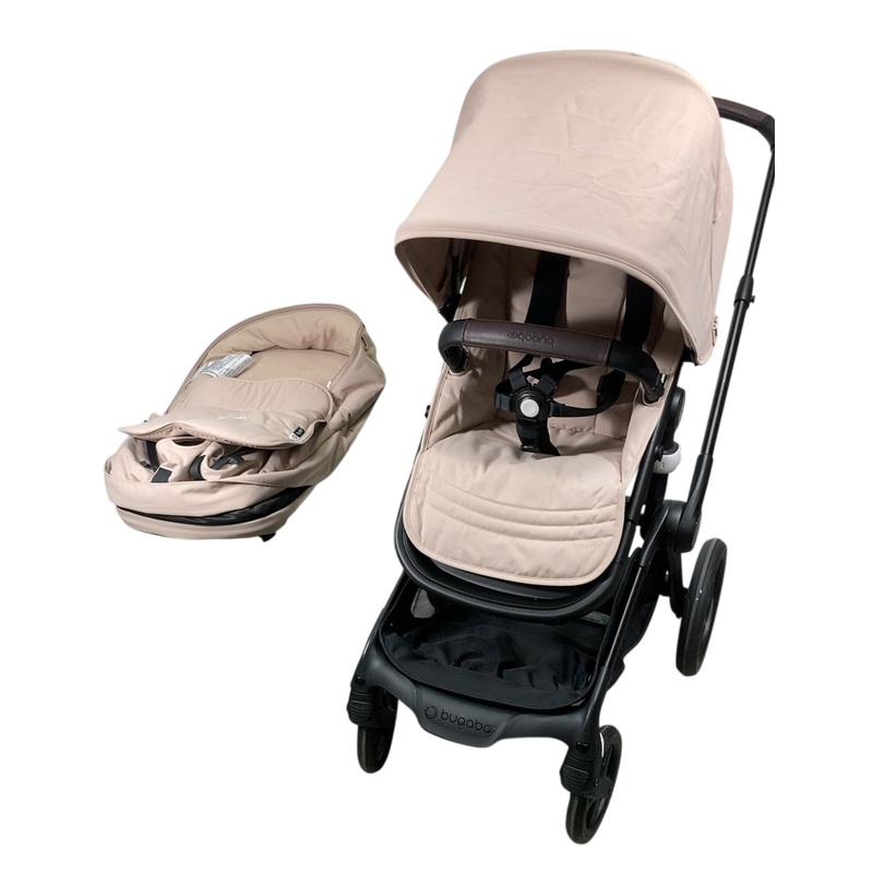 Bugaboo Fox 5 Stroller, 2024, Black, Desert Taupe