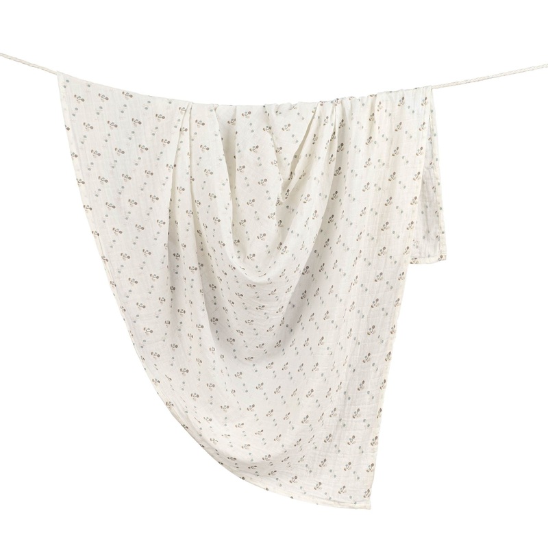 Crane Baby Organic Cotton Poppy Single Swaddle