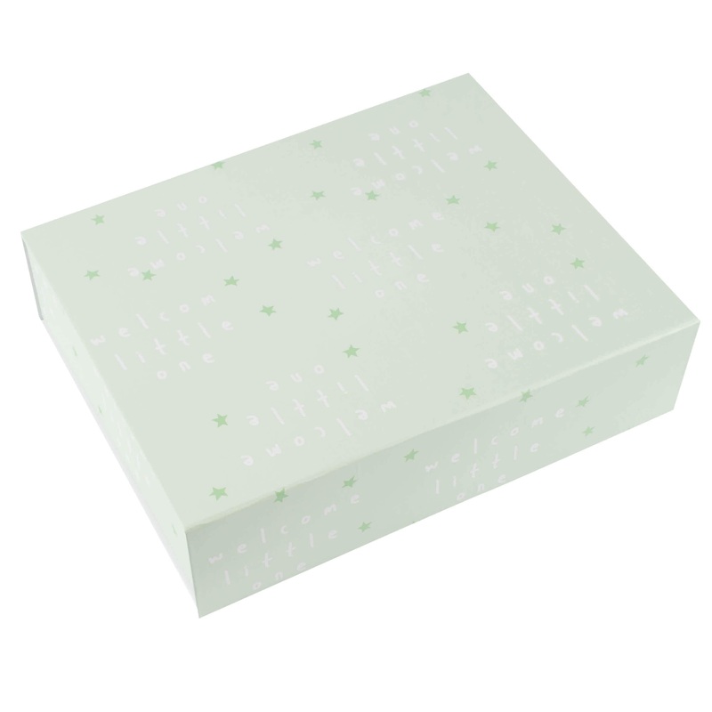 Green “Welcome Little One” Deluxe Gift Box
