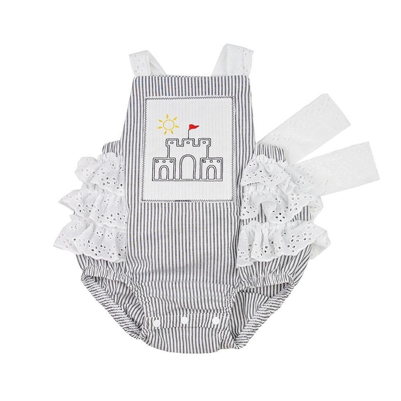 Summer Time Infant Toddler Girls Sunsuit