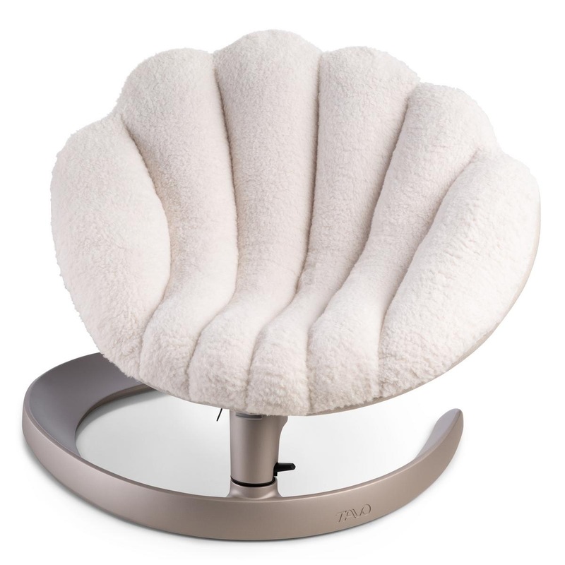 Tavo Pets Shell Pet Bed and Swaying Lounger – Latte