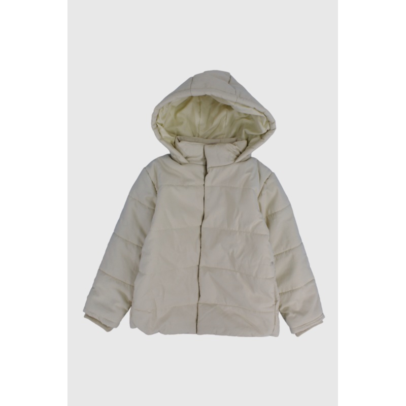 Unisex Beige Puffer Jacket