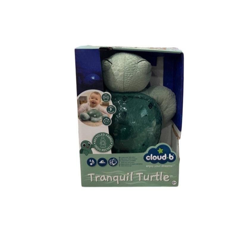 cloudb Tranquil Turtle White Noise Sound Machine and Nightlight Projector, Green