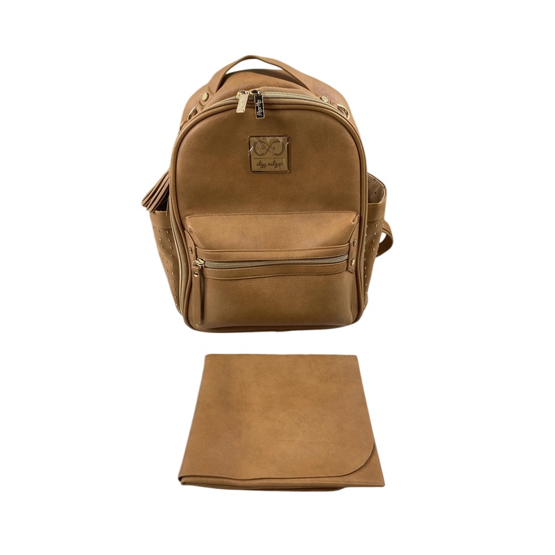 Itzy Ritzy Chelsea + Cole Mini Diaper Bag Backpack, Caramel