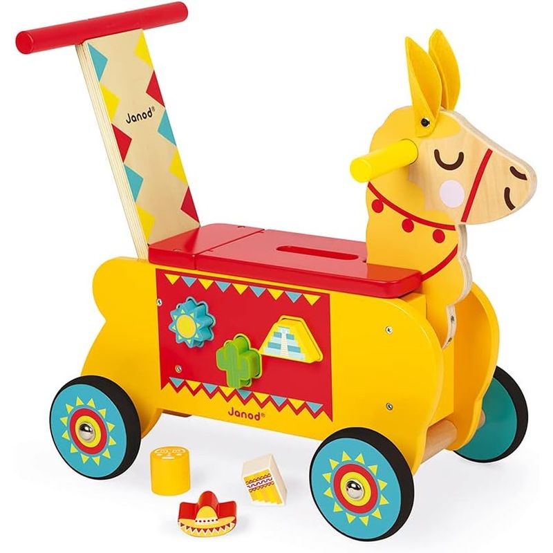Janod Wooden Llama Toddler Ride-On