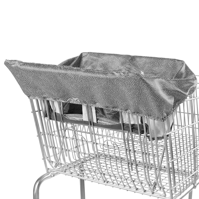 Skip Hop Take Cover Shopping Cart & Baby High Chair Cover – Grey Swirl Dot