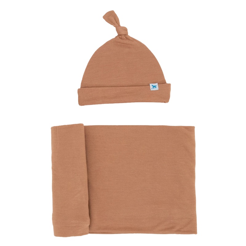Stretch Knit Swaddle & Hat Set