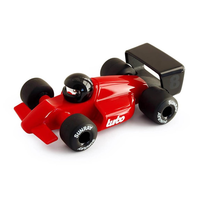 Turbo Race Car Toy Laser Rich Red