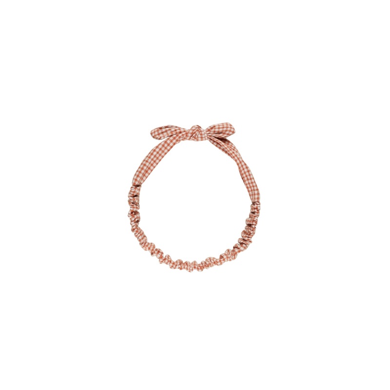 Rylee + Cru Baby Bow Headband – Poppy Gingham