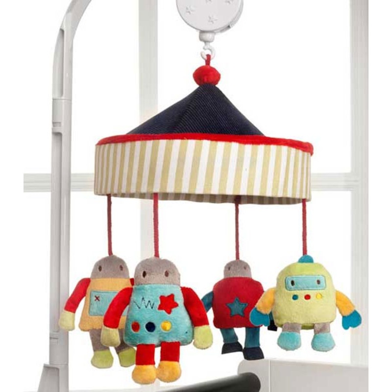 KidsLine Robots Play Musical Mobile