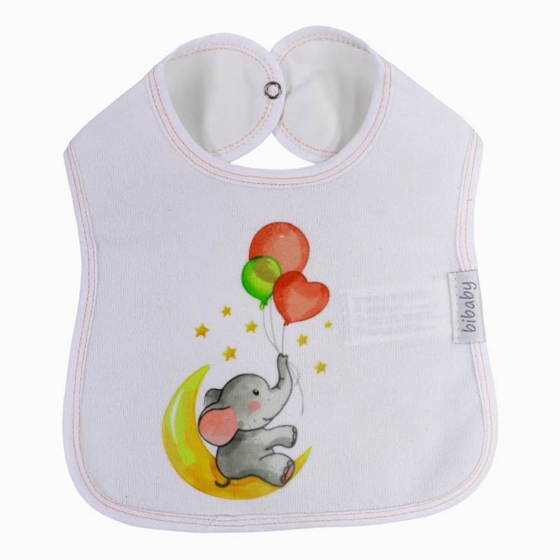 Unisex Bib – Lovely Elephant Print