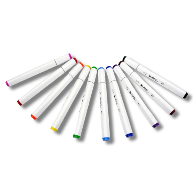 AIR COLOR AIR BRUSH REPLACEMENT MARKERS SET OF 10