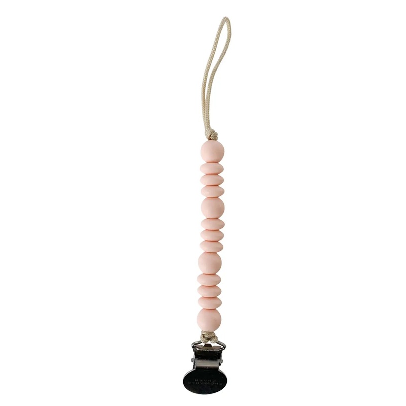 Chewable Charms Grace Pacifier Clip – Pale Blush