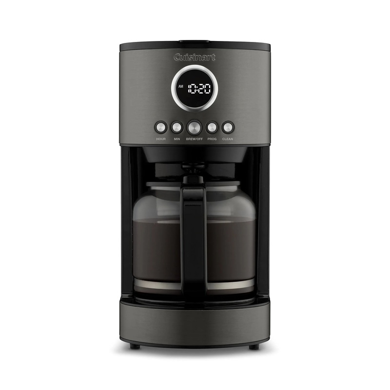 Cuisinart 12-Cup Programmable Coffeemaker, Stainless Steel Black (See Description)