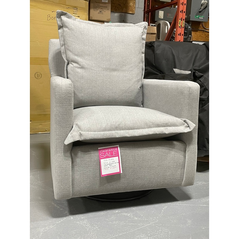 *Floor Model* Nola Glider-HP Platinum-Metal Base