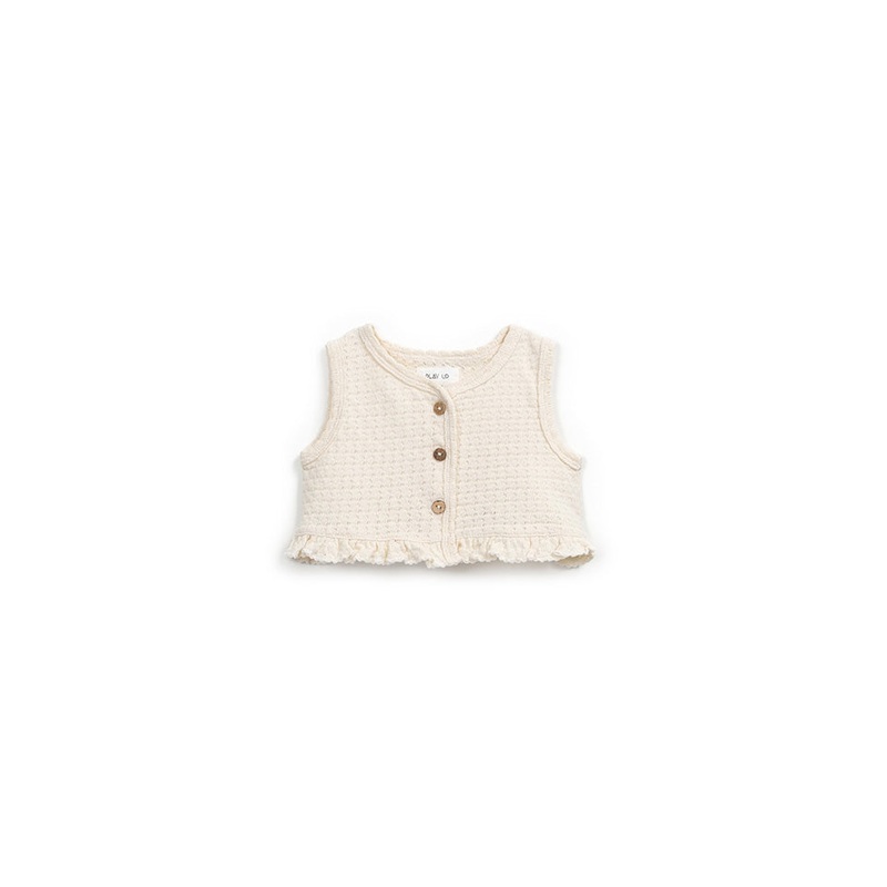 Jersey Jacquard Top – Cream