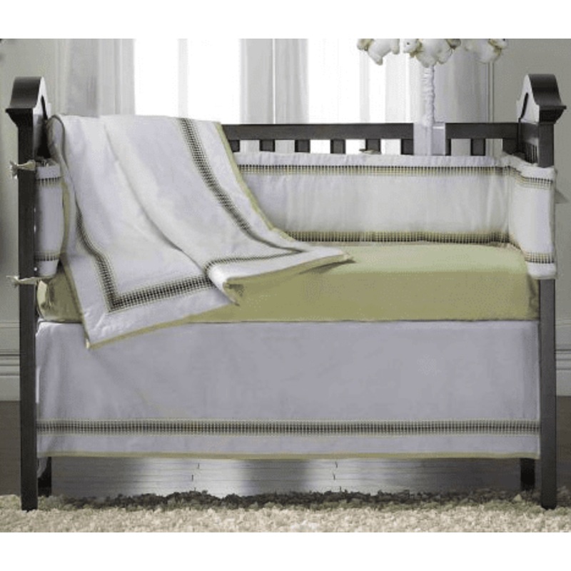 KidsLine Hotel Green 8-Piece Crib Set