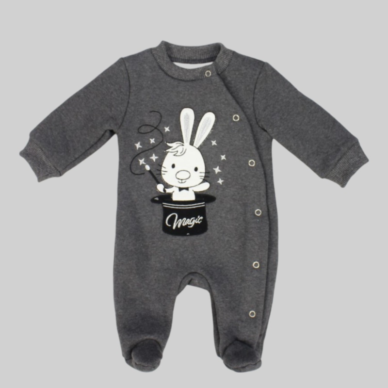 Magic Bunny Long-Sleeved Baby Footie