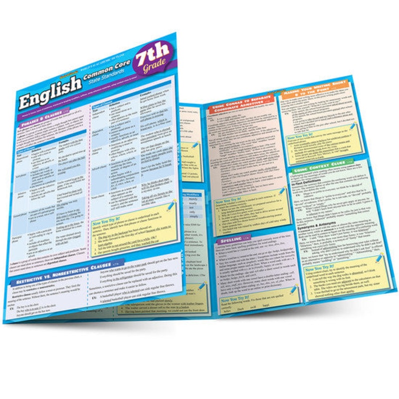 QuickStudy | English: Common Core – 7th Grade Laminated Study Guide