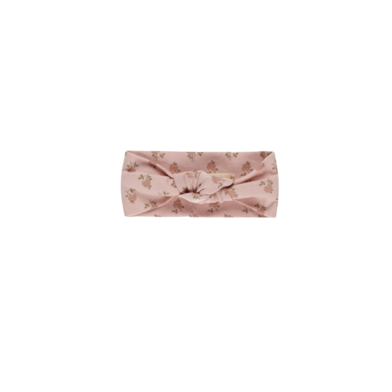 Quincy Mae Ribbed Knotted Headband – Roses