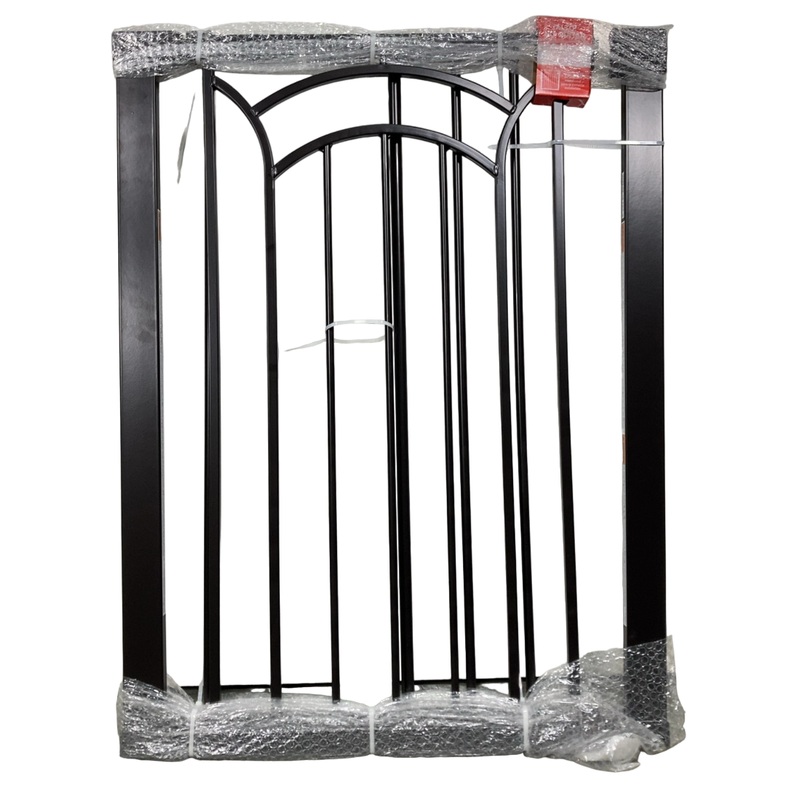Safety 1st Easy Install Tall & Wide Walk Through Baby Gate, Black