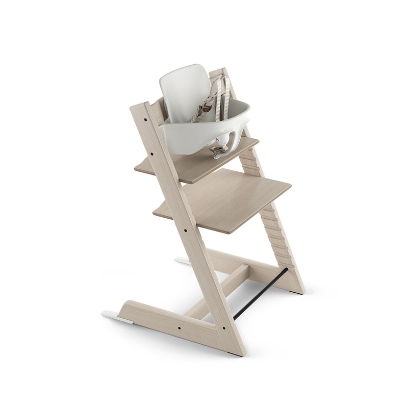 Stokke Tripp Trapp High Chair With Baby Set, Whitewash, 1