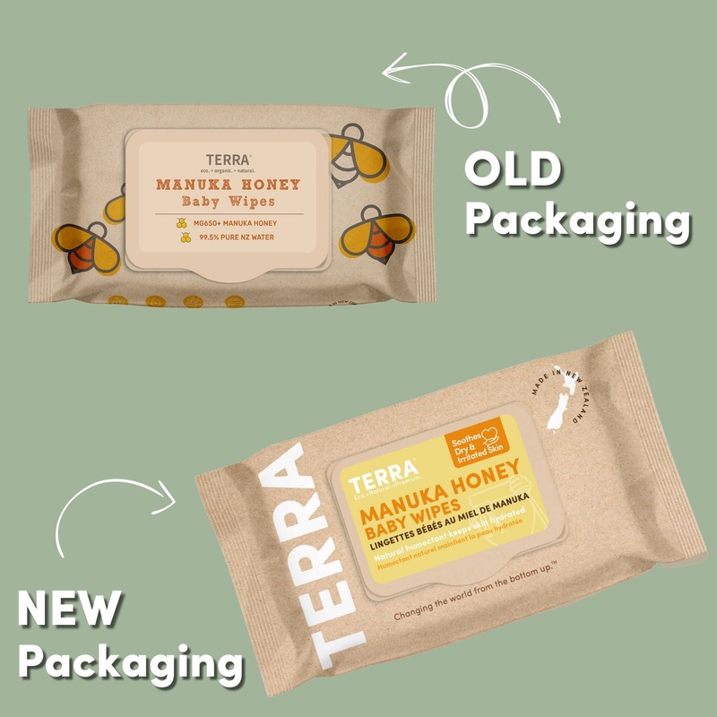 Terra Baby Wipes Manuka Honey – 840 Wipes