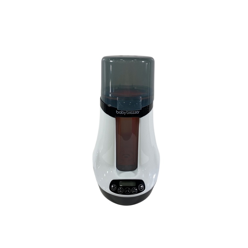 Baby Brezza Safe + Smart Bottle Warmer, Black and White