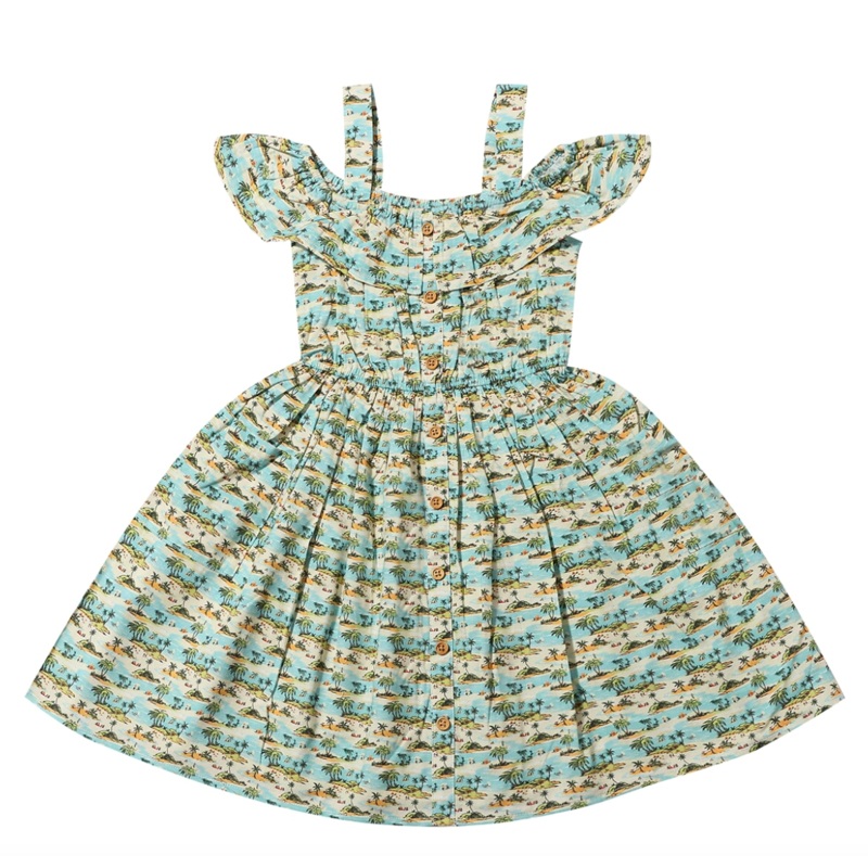 Vignette Ivy Dress – Tropical Beach