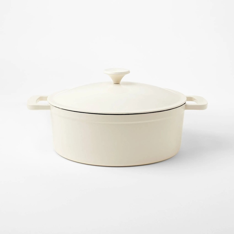 5.5qt Enamel Dutch Oven Cream –