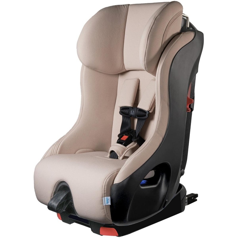 Clek OPEN BOX Foonf Narrow Convertible Car Seat with Anti-Rebound Bar – Latte Ziip (Flame Retardant Free)