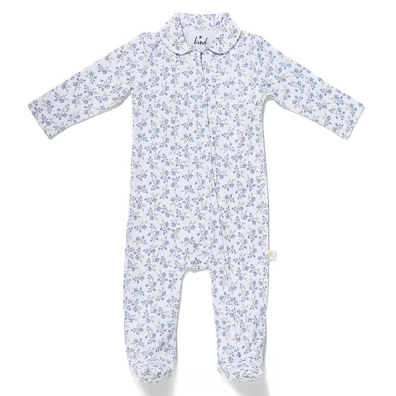 Leonora Footed Onesie – Floral