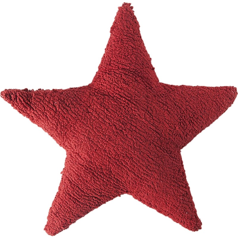 Lorena Canals Star Cushion – Red (1’9″ x 1’9″)