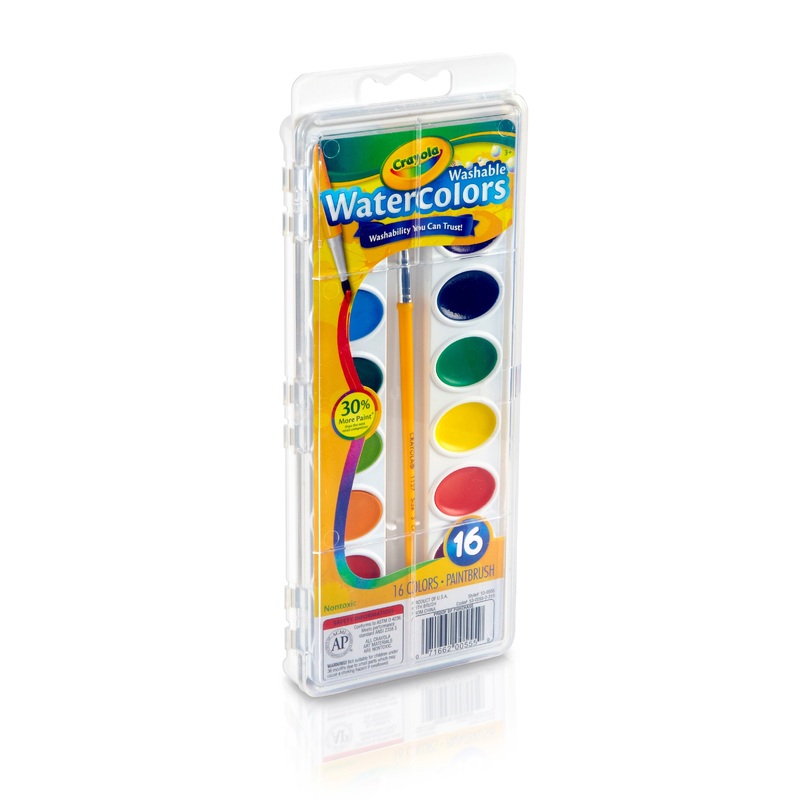 Crayola Washable Watercolors (16 Color Palette)