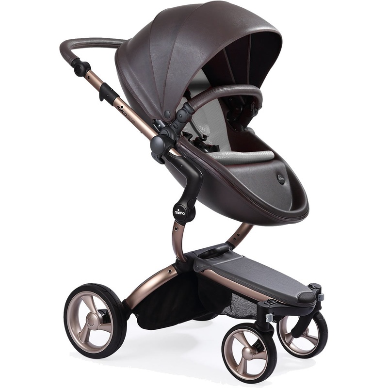 Mima 2019 Xari Complete Stroller, Rose Gold – Chocolate Brown / Stone White