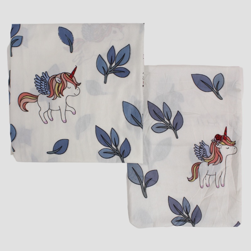 Sleepy Unicorn 3-Piece Cotton Baby Bed Sheet Set